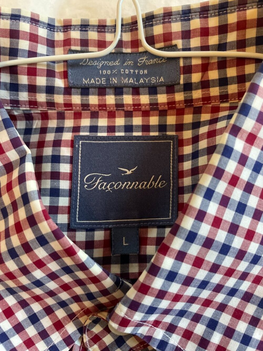 Mens Faconnable Short Sleve Button down shirt